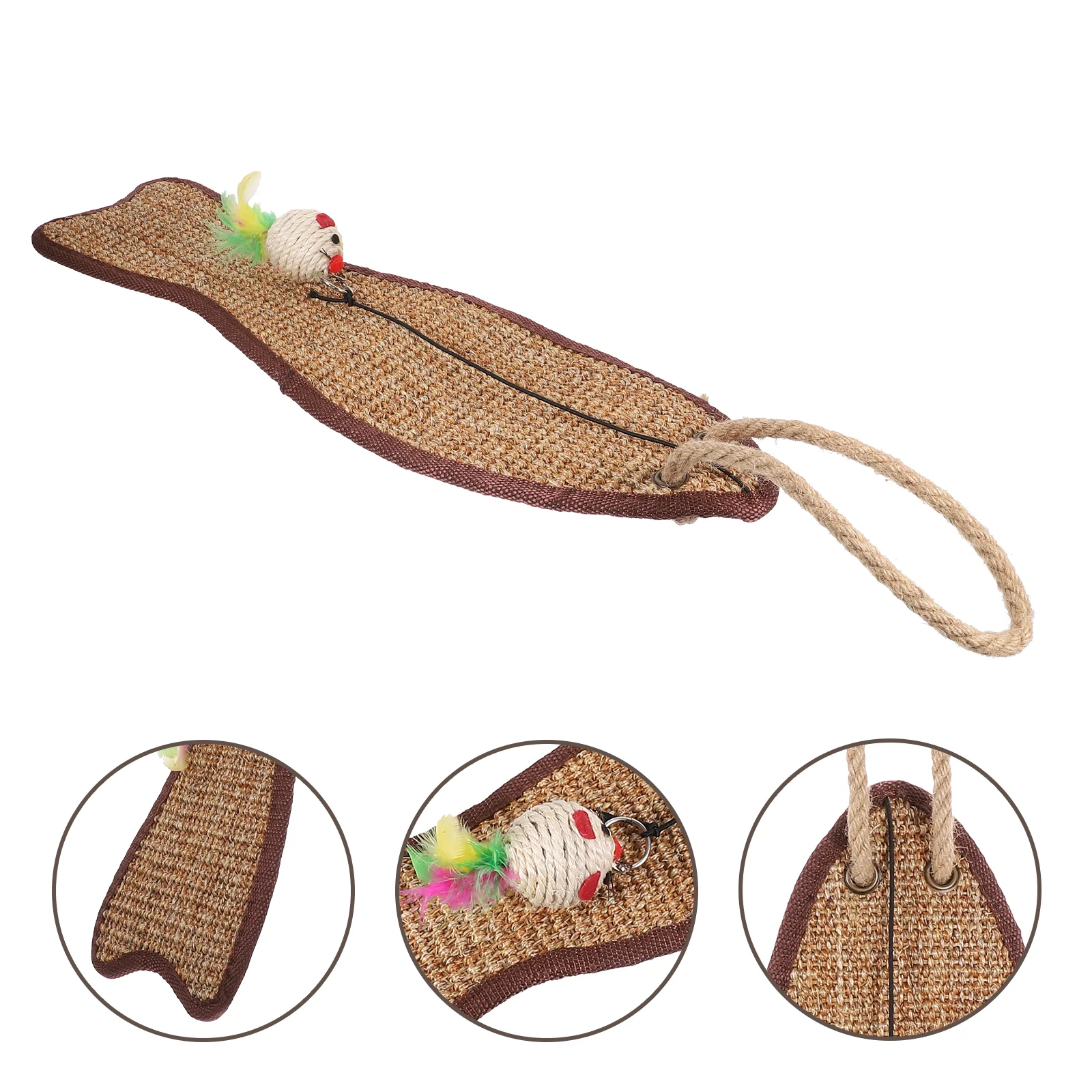 Fish-Shaped Sisal Mat Protective Scratching Pad Claw Graining Pet The Cat Plaything Toy
Fish-Shaped Sisal Mat Protective Scratching Pad Claw Graining Pet The Cat Plaything Toy