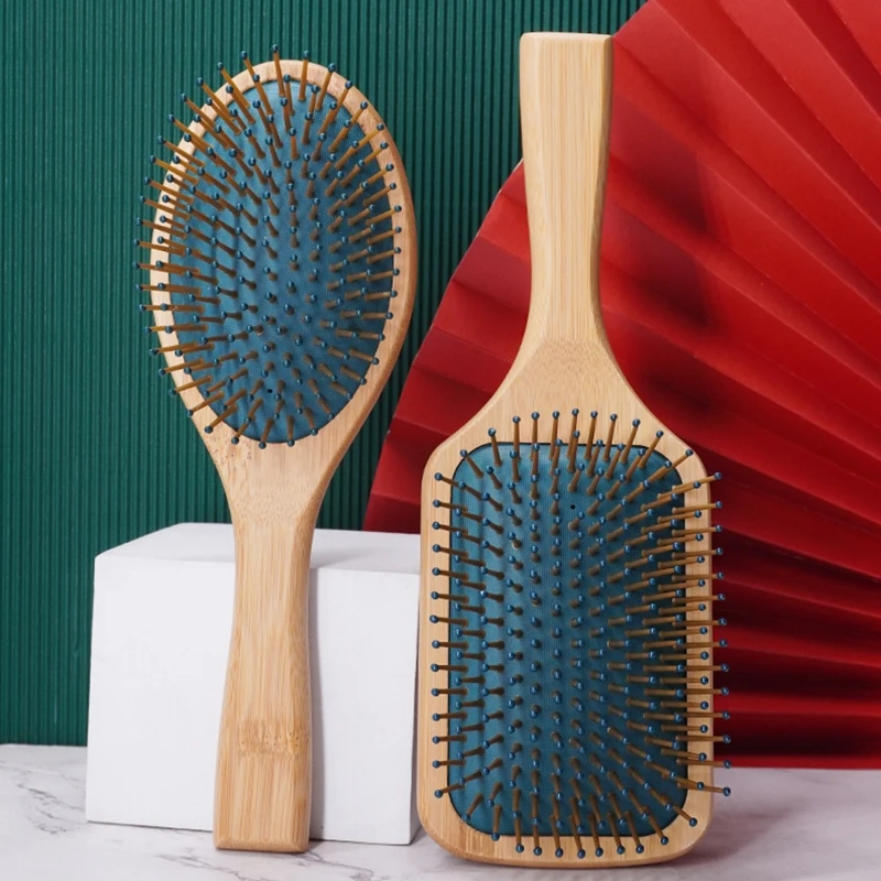 Bamboo Handle Air Cushion Massage Comb Anti-static Hair Brush Comb's Teeth Massage Air Cushion Comb Hairdressing Tool
Bamboo Handle Air Cushion Massage Comb Anti-static Hair Brush Comb's Teeth Massage Air Cushion Comb Hairdressing Tool