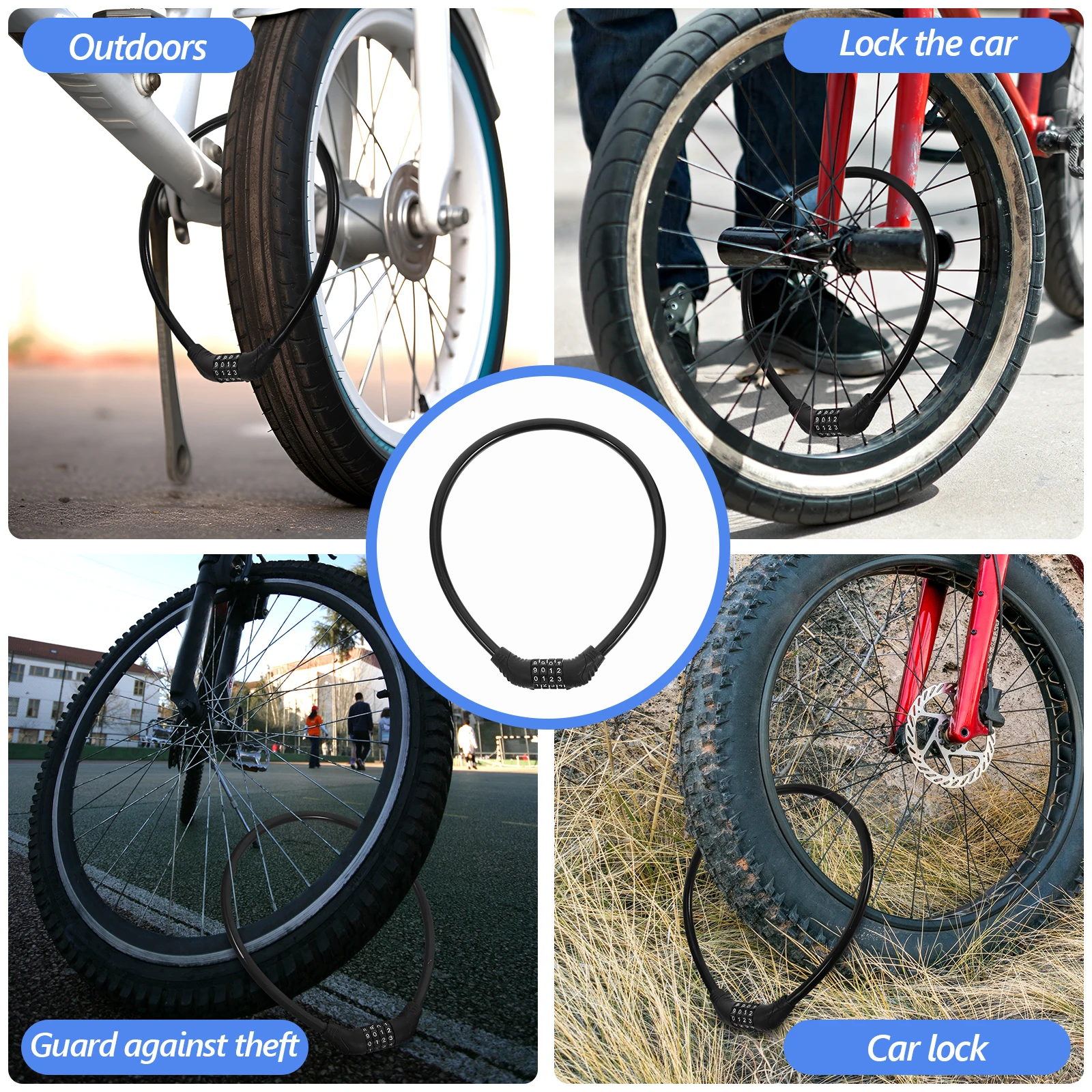 Multi-Functional Bicycle Chain Security Heavy Duty Anti-Theft Cable For Motorcycles Waterproof Sturdy Steel Abs Safety With Keys
Multi-Functional Bicycle Chain Security Heavy Duty Anti-Theft Cable For Motorcycles Waterproof Sturdy Steel Abs Safety With Keys