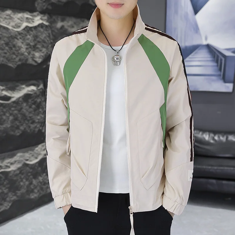 Korean Splicing Men's Jacket 2025 Trendy Workwear Versatile Stand Up Collar Jacket Casual Business Bomber Jacket Men's Clothing
Korean Splicing Men's Jacket 2025 Trendy Workwear Versatile Stand Up Collar Jacket Casual Business Bomber Jacket Men's Clothing