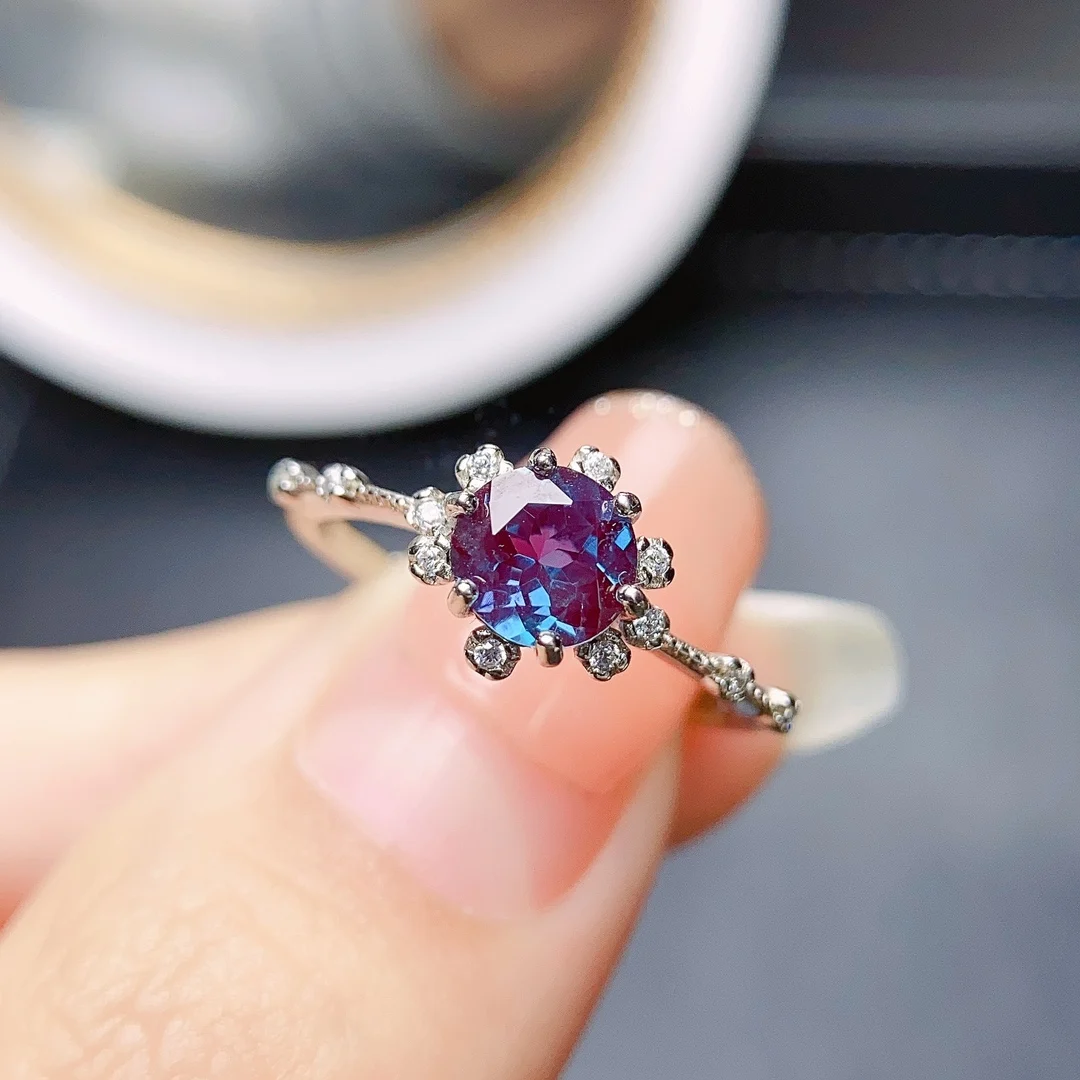 Alexandrite Ring For Women in 925 Sterling Silver Minimalist Ring Stacking Ring Gemstone Ring Gift For Her
Alexandrite Ring For Women in 925 Sterling Silver Minimalist Ring Stacking Ring Gemstone Ring Gift For Her
