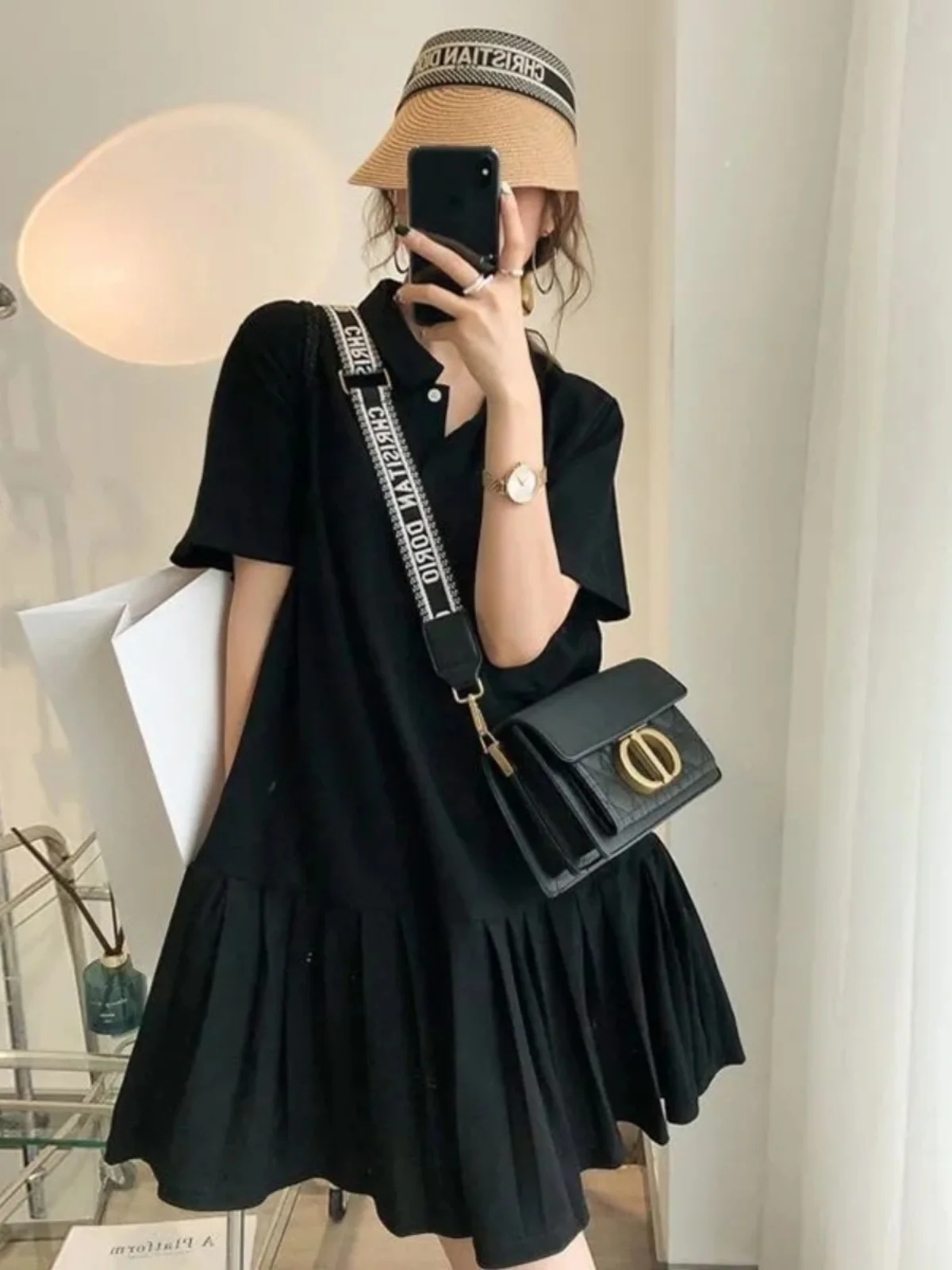 plus Size Korean Style Collar Midi Dress A-Line Skirt Slimming Summer Casual Loose Fit Maxi Dress for plus Size Women
plus Size Korean Style Collar Midi Dress A-Line Skirt Slimming Summer Casual Loose Fit Maxi Dress for plus Size Women