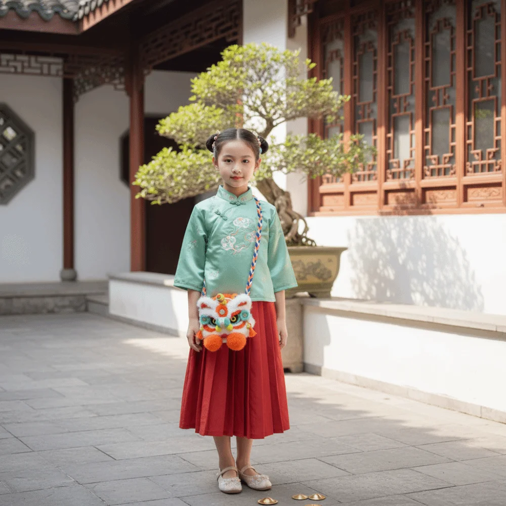 Kintted New Year Shoulder Bag Chinese Style Storage Crochet Lion Dance Bag Coin Purse Spring Festival Children's Lion Bag
Kintted New Year Shoulder Bag Chinese Style Storage Crochet Lion Dance Bag Coin Purse Spring Festival Children's Lion Bag