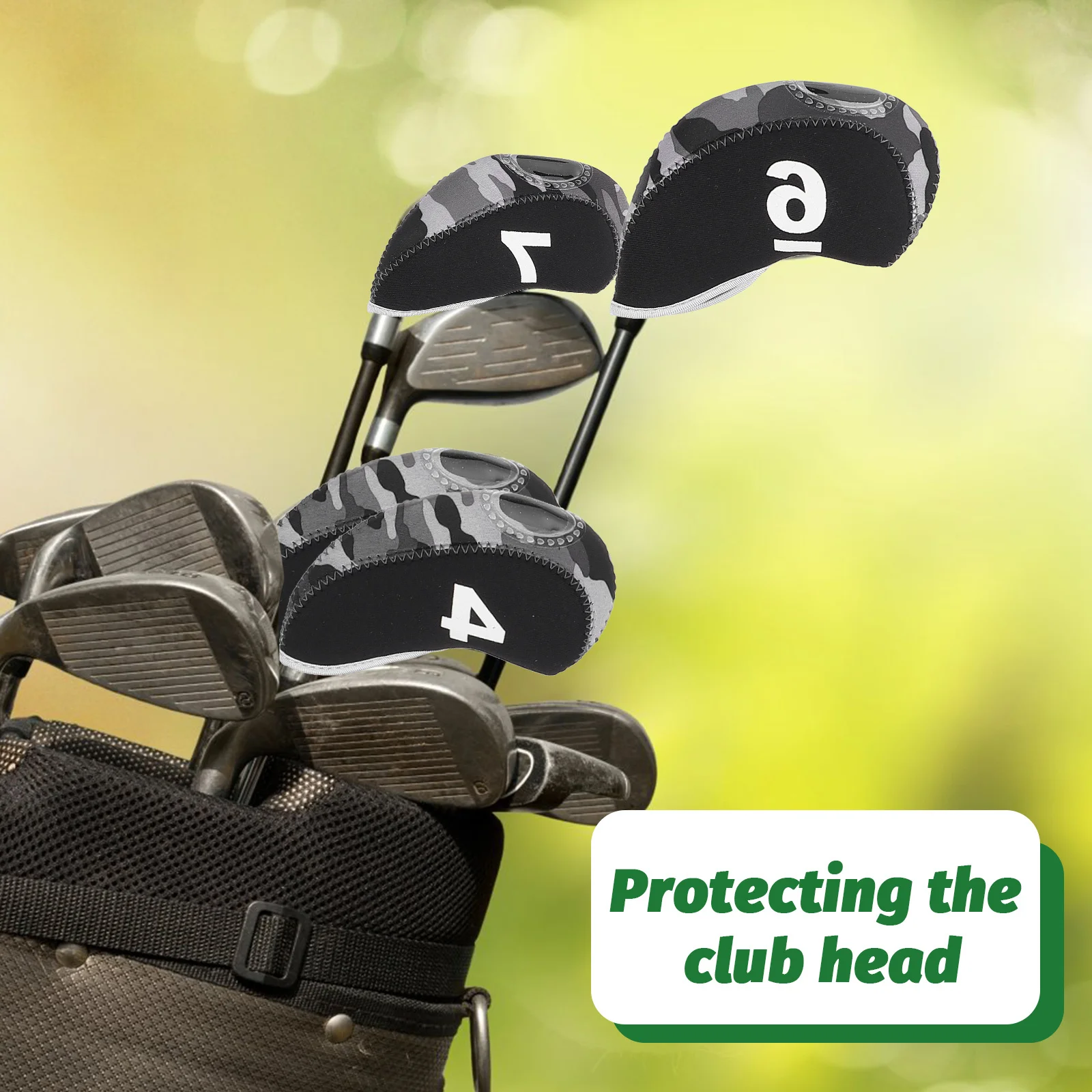 10Pcs Putter Cover Golf Head Cover Neoprene Club Protector Waterproof Lightweight Travel Protection for Blades and Mallet
10Pcs Putter Cover Golf Head Cover Neoprene Club Protector Waterproof Lightweight Travel Protection for Blades and Mallet