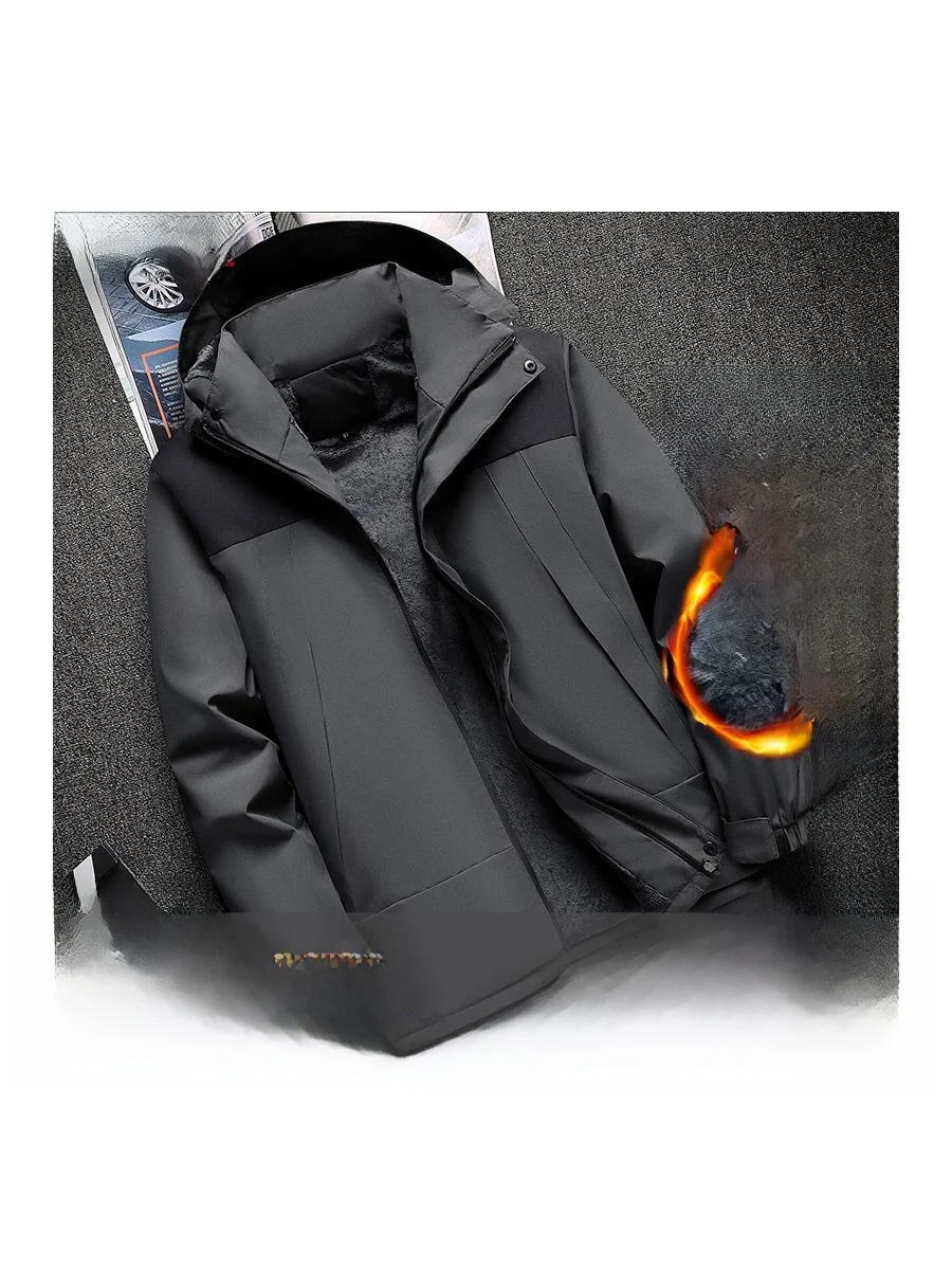 Мужская зимняя утепленная хлопковая куртка с флисовой подкладкой и капюшоном, ветрозащитная, теплая, износостойкая, для альпинизма и активного отдыха
Мужская зимняя утепленная хлопковая куртка с флисовой подкладкой и капюшоном, ветрозащитная, теплая, износостойкая, для альпинизма и активного отдыха