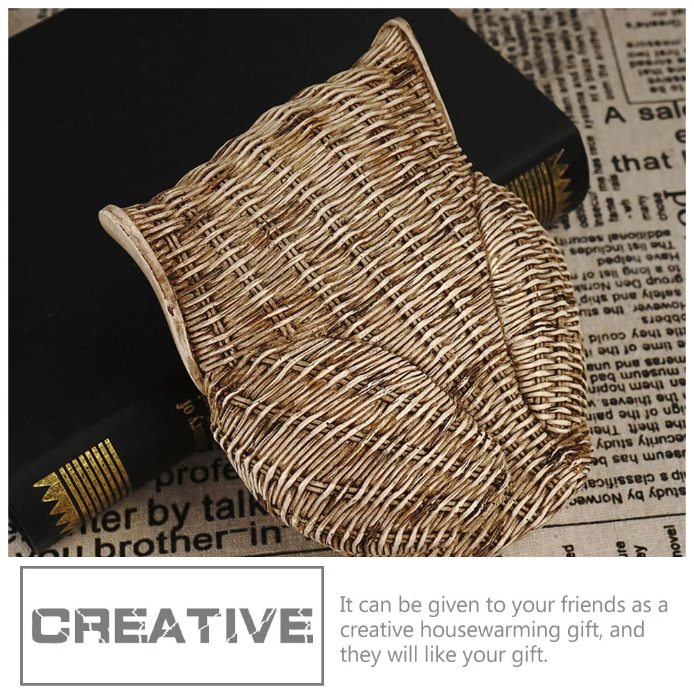 Rattan Owl Decor Creative Desktop nament Delicate Resin Craft Decoration Long Lasting Artistic Design Stable Placement
Rattan Owl Decor Creative Desktop nament Delicate Resin Craft Decoration Long Lasting Artistic Design Stable Placement