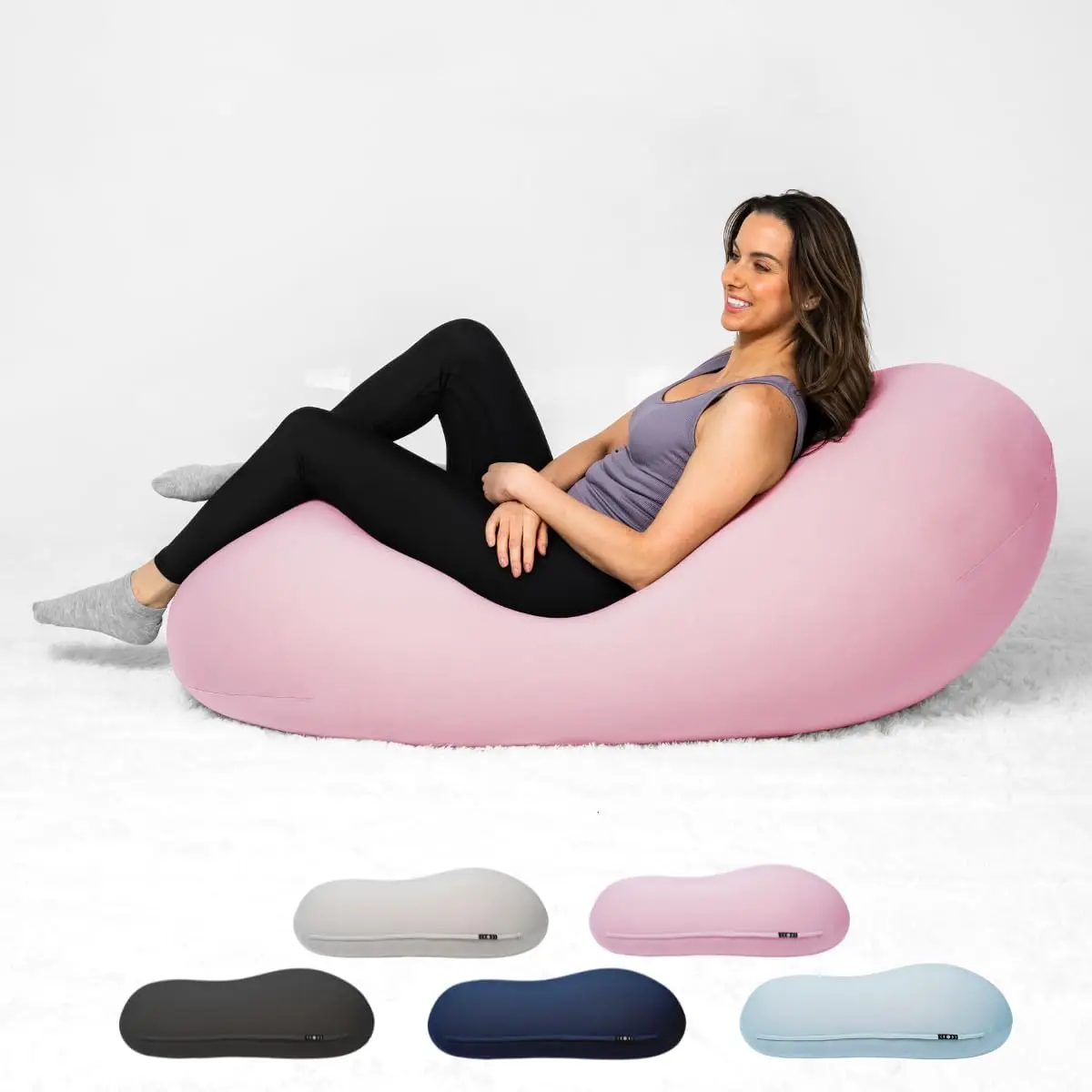Bag Chairs for Adults - 12LB Giant Bean Bag for Back Support w/ Micro-Bead Filling for Zero-Gravity Sensation, Tension Relief
Bag Chairs for Adults - 12LB Giant Bean Bag for Back Support w/ Micro-Bead Filling for Zero-Gravity Sensation, Tension Relief
