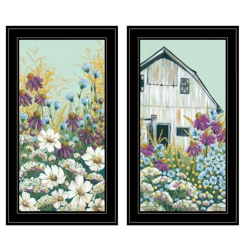 Floral Field 2-Piece Vignette by Michele Norman Black Frame
Floral Field 2-Piece Vignette by Michele Norman Black Frame