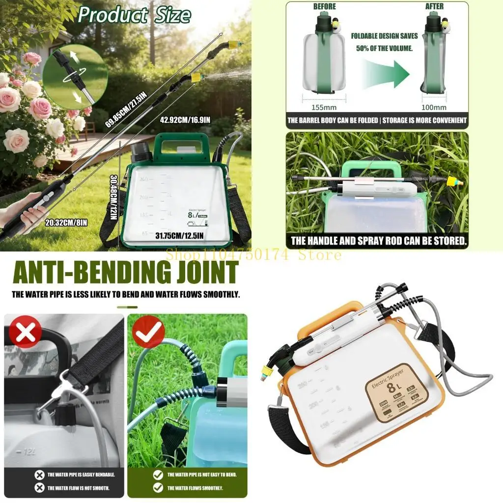 Extendable 8L Electric Powered Sprayer With Carrying Handle And Two Energy picks For Outdoor Use top sale
Extendable 8L Electric Powered Sprayer With Carrying Handle And Two Energy picks For Outdoor Use top sale