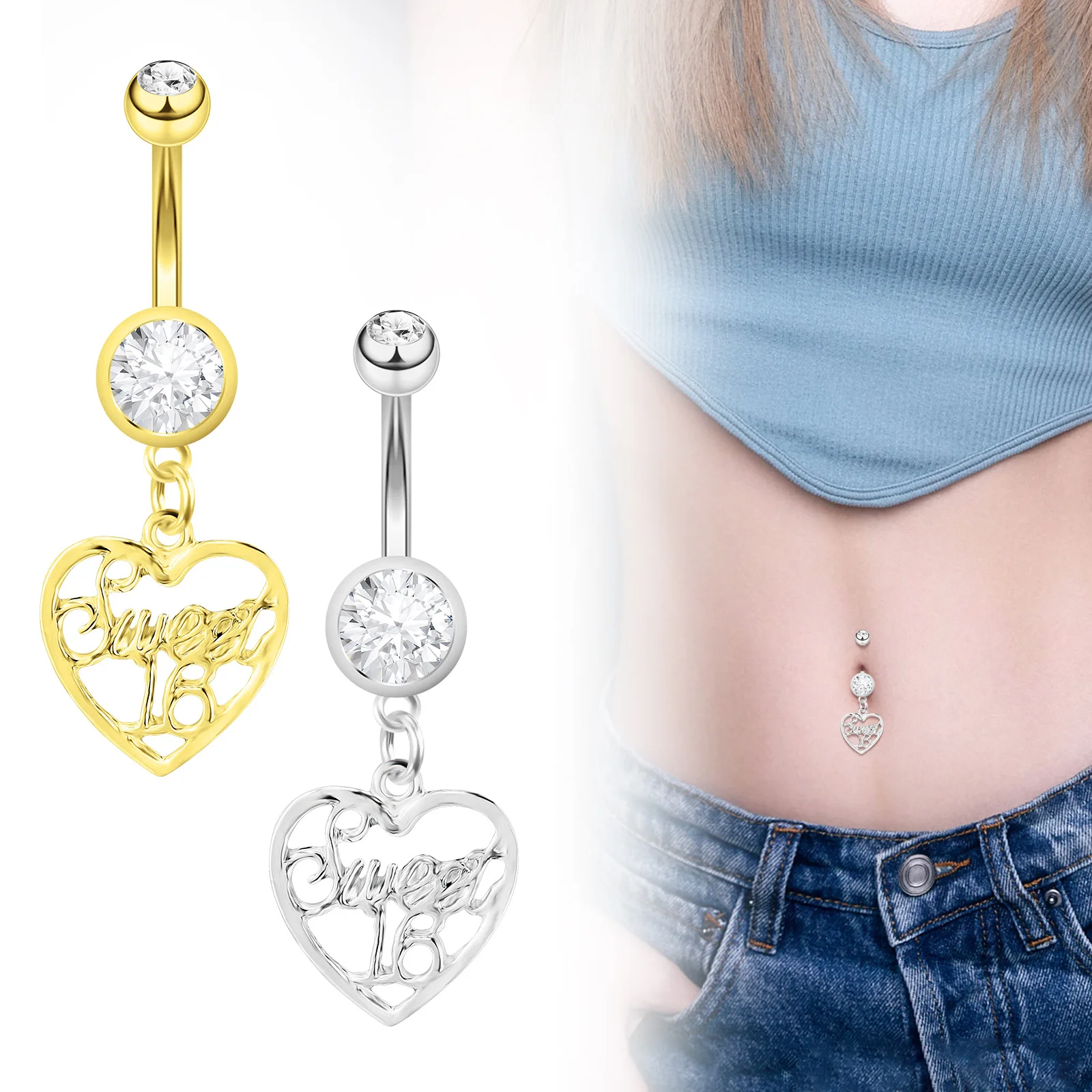 Fashion Zirconia Alphabet Belly Button Nail Body Piercing Jewelry
Fashion Zirconia Alphabet Belly Button Nail Body Piercing Jewelry