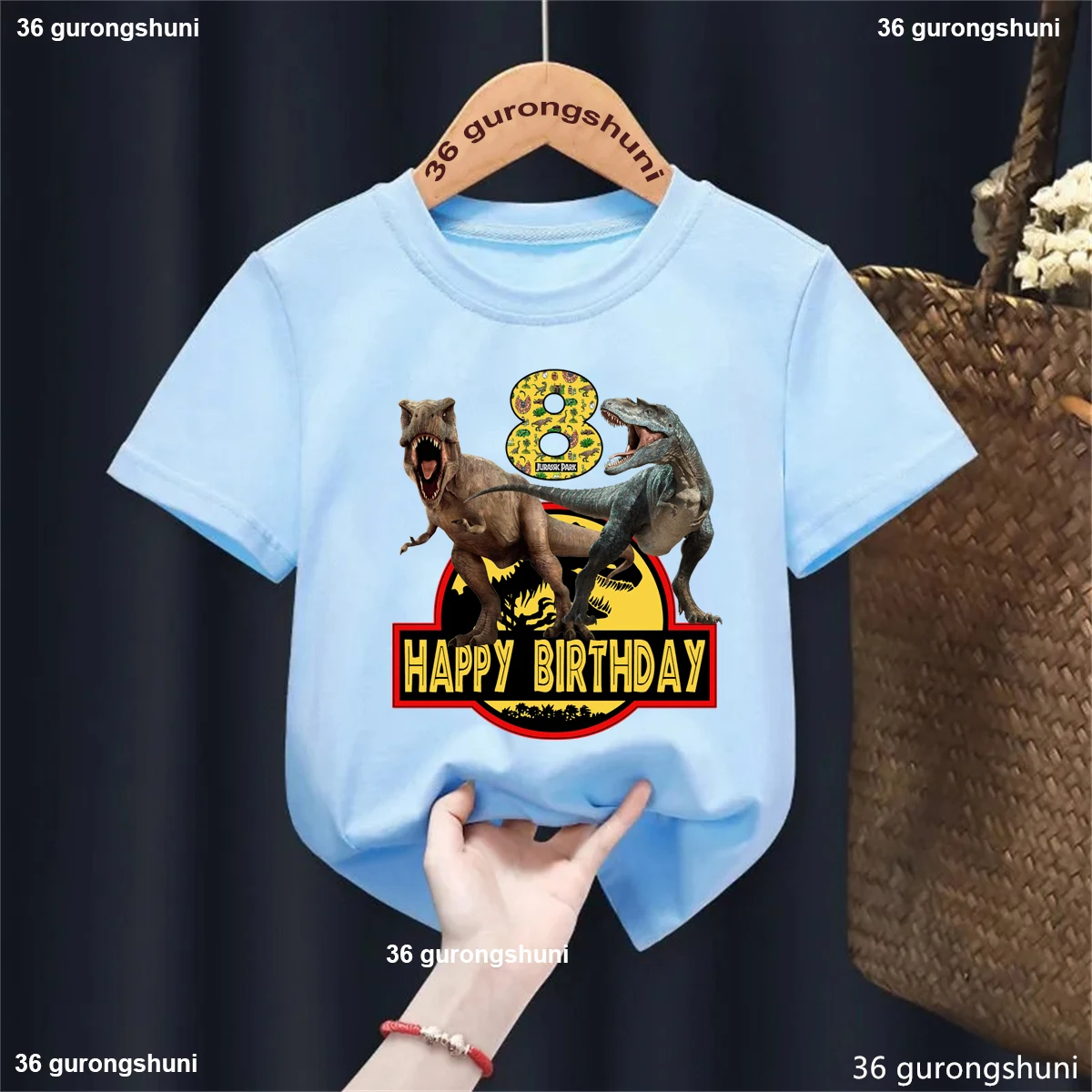 1st/2nd/3rd/4th/5th/6th/7th/8th/9th/10th Happy Birthday Jurassic World Printed Tshirt Girls/Boys Blue Dinosaur Kids Clothes
1st/2nd/3rd/4th/5th/6th/7th/8th/9th/10th Happy Birthday Jurassic World Printed Tshirt Girls/Boys Blue Dinosaur Kids Clothes