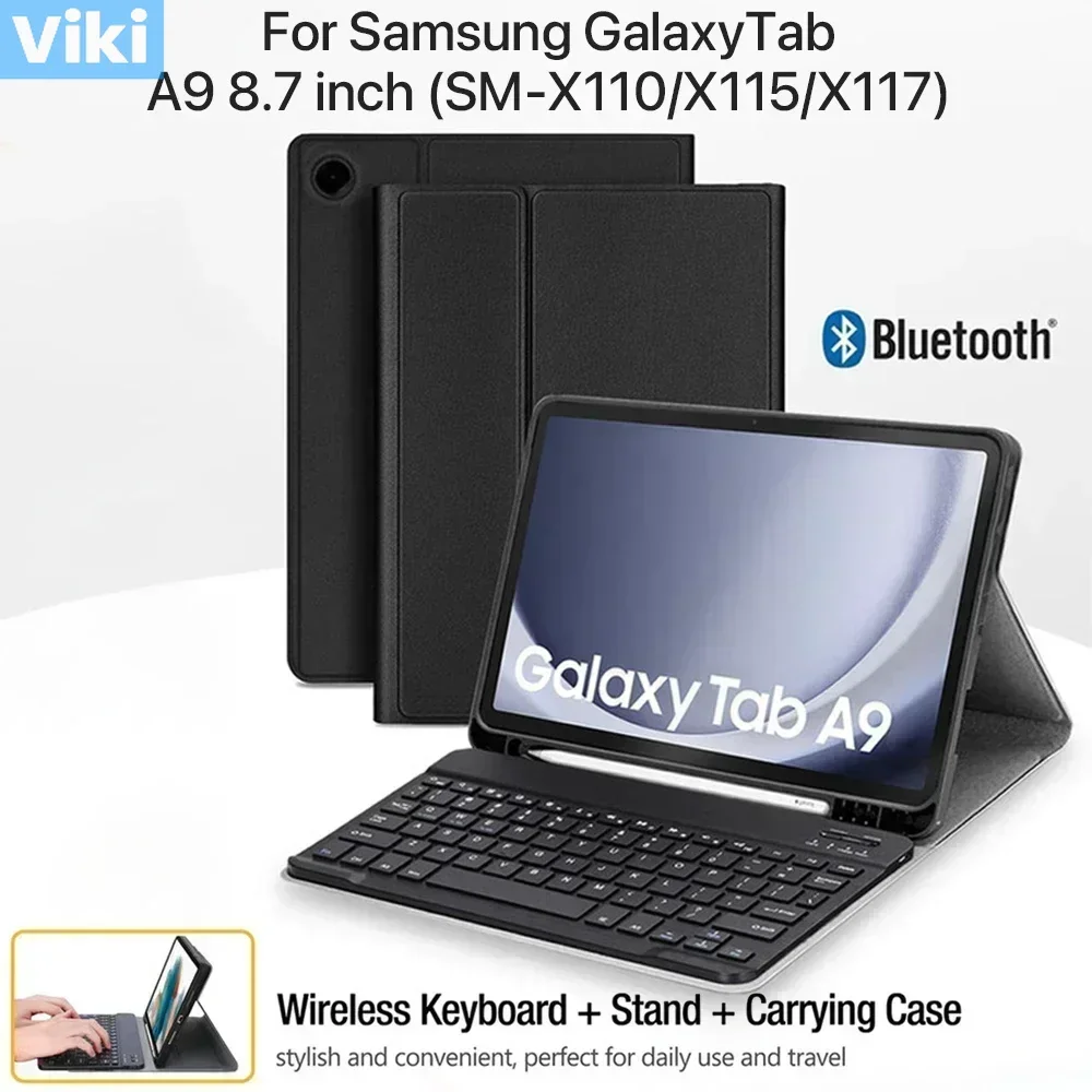 Cases For Samsung Galaxy Tab A9 8.7 Inch Case, Keyboard Cover for Samsung Tab A9 SM-X110/X115/X117
Cases For Samsung Galaxy Tab A9 8.7 Inch Case, Keyboard Cover for Samsung Tab A9 SM-X110/X115/X117
