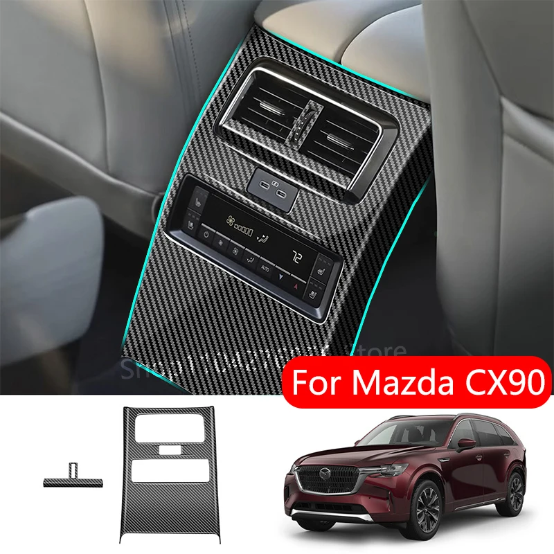 Car Rear Anti Kick Cover For Mazda CX90 CX80 2024 2025 CarbonFiber Outlet AC Vent Back Anti kick Board Panle Cover
Car Rear Anti Kick Cover For Mazda CX90 CX80 2024 2025 CarbonFiber Outlet AC Vent Back Anti kick Board Panle Cover