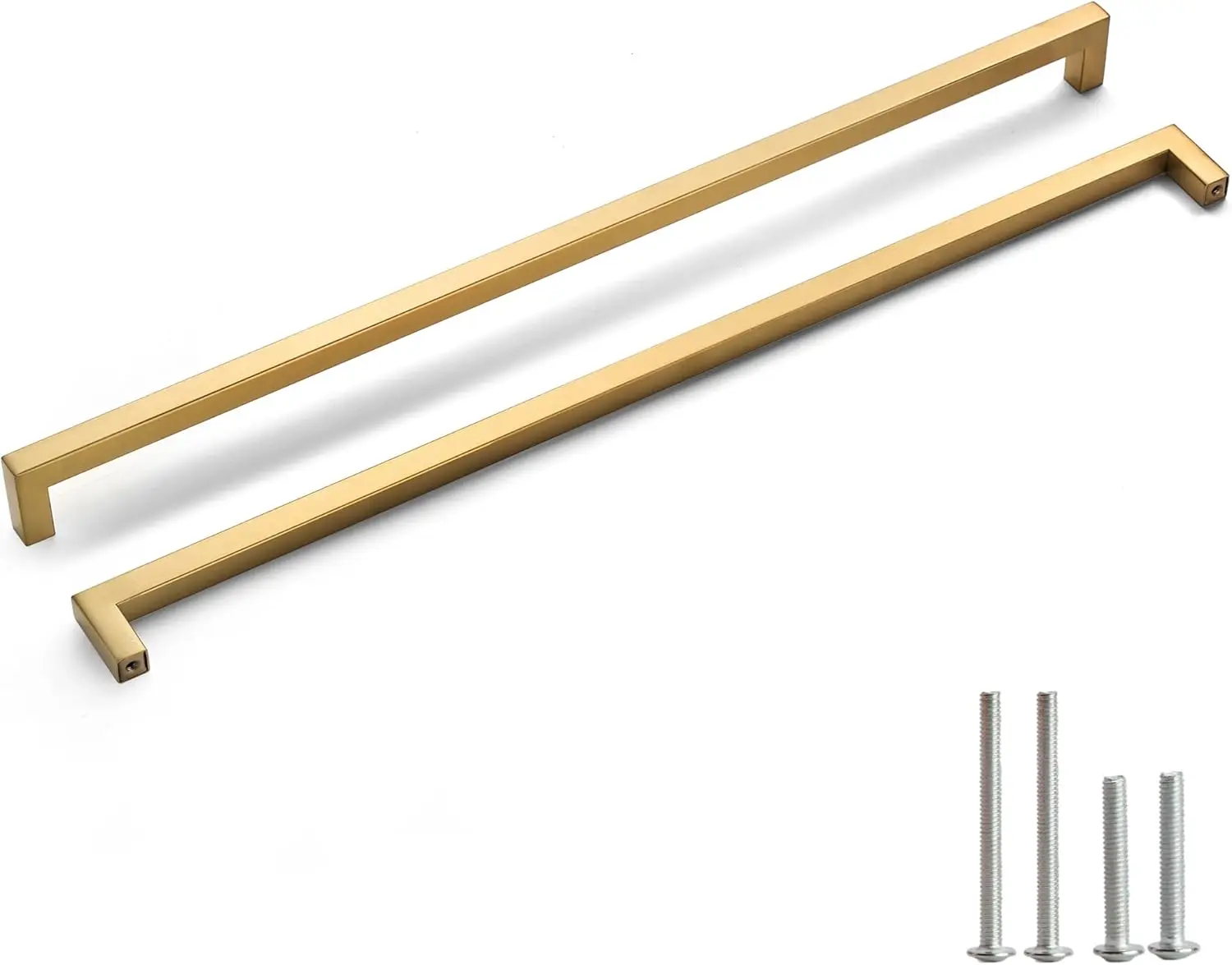 Cabinet Pulls Gold Cabinet Handles Square Drawer Pulls, 2 Pack 18 Inch Stainless Steel Kitchen Door Cupboard Cabinet Handles, Drawer Hardware Handles, 458mm Hole Centers
Cabinet Pulls Gold Cabinet Handles Square Drawer Pulls, 2 Pack 18 Inch Stainless Steel Kitchen Door Cupboard Cabinet Handles, Drawer Hardware Handles, 458mm Hole Centers