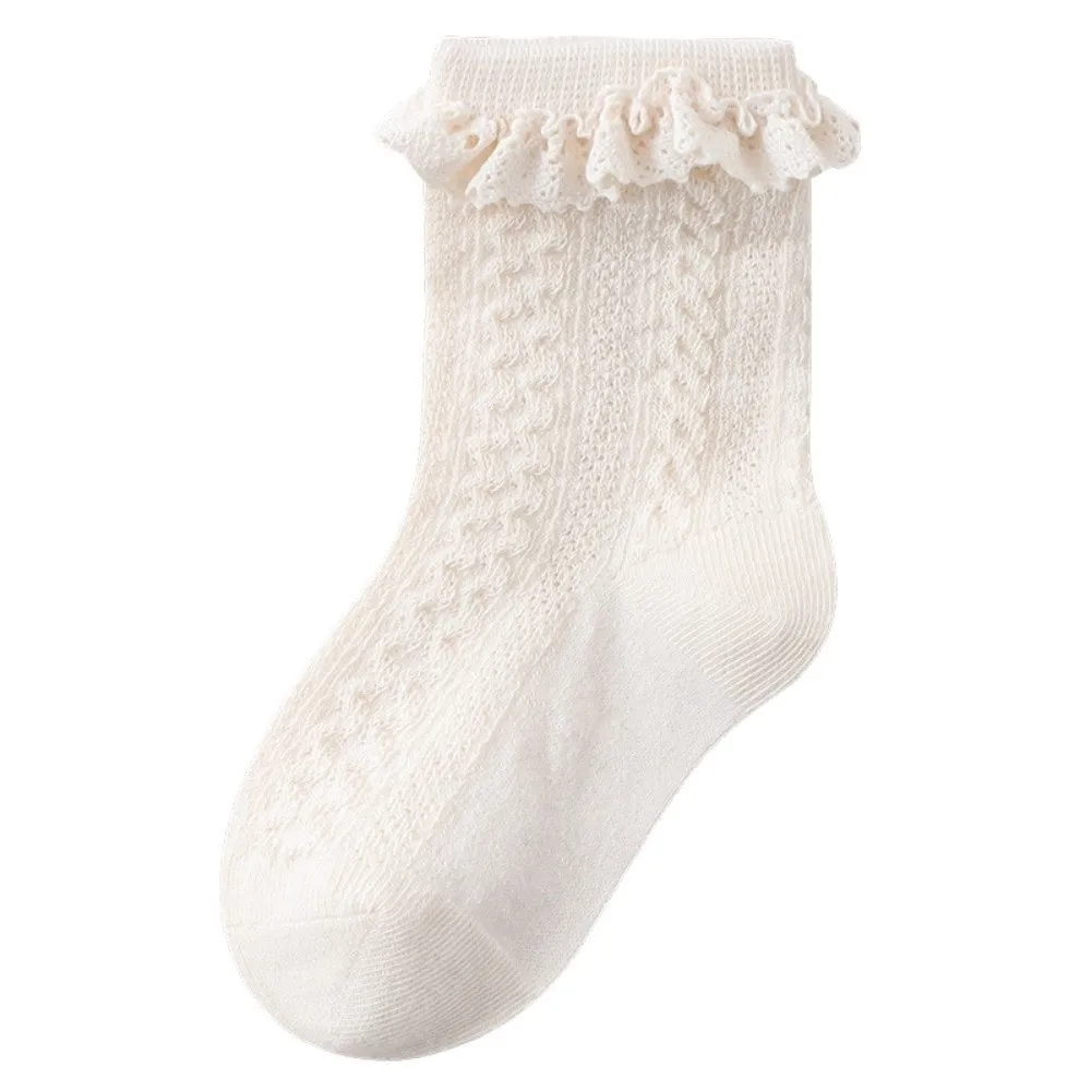 Lace Ruffle Trim Baby Princess Socks Soft Cotton Non Slip Girls Lace Socks Breathable Mesh Infant Cotton Socks Newborn Footwear
Lace Ruffle Trim Baby Princess Socks Soft Cotton Non Slip Girls Lace Socks Breathable Mesh Infant Cotton Socks Newborn Footwear