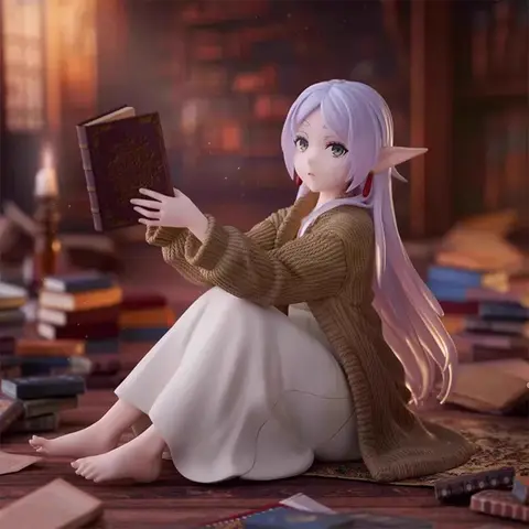 Frieren Beyond Journey's End Frieren Anime Figure Desktop Cute  no night-suit Frieren Action Figure  Figurine Model Doll Toy
