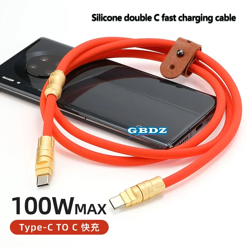 PD100W Fast Charging Type-C Android Silicone Data Cable 6A Suitable For Mobile Phone TPC Keyboard USB Tablet Phone Charging
PD100W Fast Charging Type-C Android Silicone Data Cable 6A Suitable For Mobile Phone TPC Keyboard USB Tablet Phone Charging