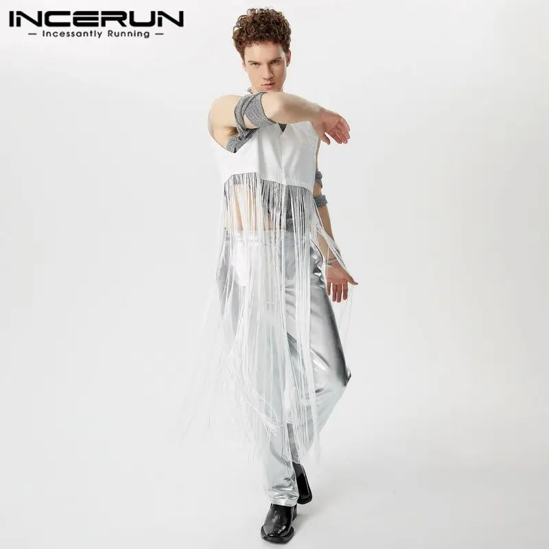 INCERUN Tops 2024 American Style Fashion New Men Solid Patchwork Long Tassel Design Vests Sexy Casual Sleeveless Tank Tops S-5XL
INCERUN Tops 2024 American Style Fashion New Men Solid Patchwork Long Tassel Design Vests Sexy Casual Sleeveless Tank Tops S-5XL