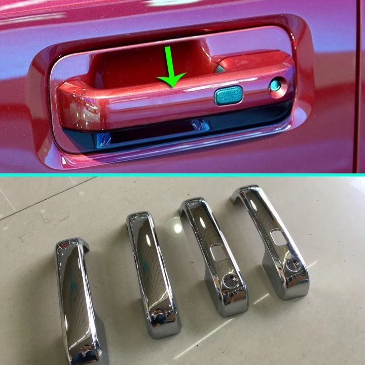 ABS Chrome Door Handle Cover Trim With Smart Hole For Ford FJ150 2017 2018 Car Accessories Stickers W4
ABS Chrome Door Handle Cover Trim With Smart Hole For Ford FJ150 2017 2018 Car Accessories Stickers W4