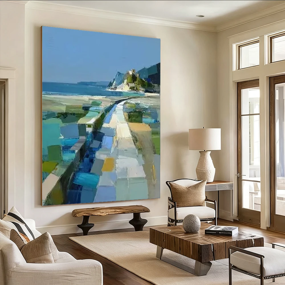 Large 100% Hand Painted Thick Knife Oil Painting Blue Golden Tree on Canvas - Living Room Decorative Wall Art Flower Masterpiece
Large 100% Hand Painted Thick Knife Oil Painting Blue Golden Tree on Canvas - Living Room Decorative Wall Art Flower Masterpiece