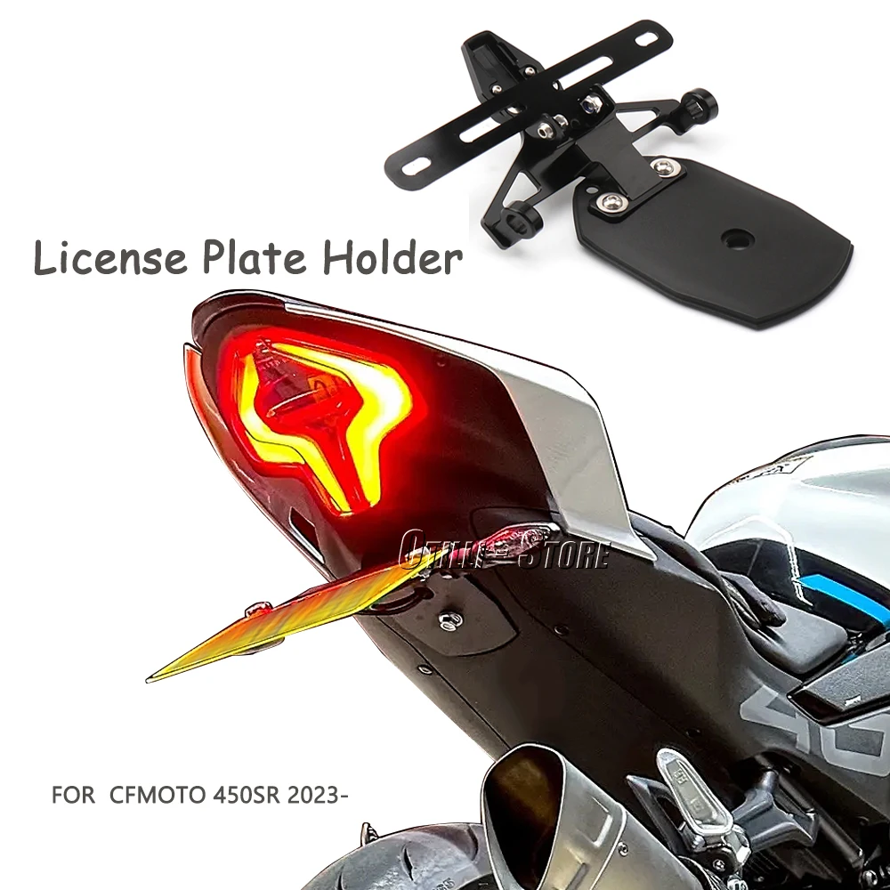 For CFMOTO 450SR 450 SR 2022 2023 Motorcycle Accessories Black License Plate Holder License Bracket Tail Tidy Fender Eliminator
For CFMOTO 450SR 450 SR 2022 2023 Motorcycle Accessories Black License Plate Holder License Bracket Tail Tidy Fender Eliminator