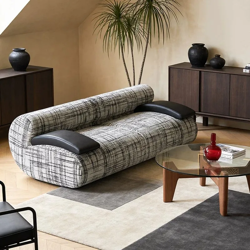 Medieval designer straight row sofa Small apartment Internet celebrity apartment living room Lazy fabric small sofa
Medieval designer straight row sofa Small apartment Internet celebrity apartment living room Lazy fabric small sofa