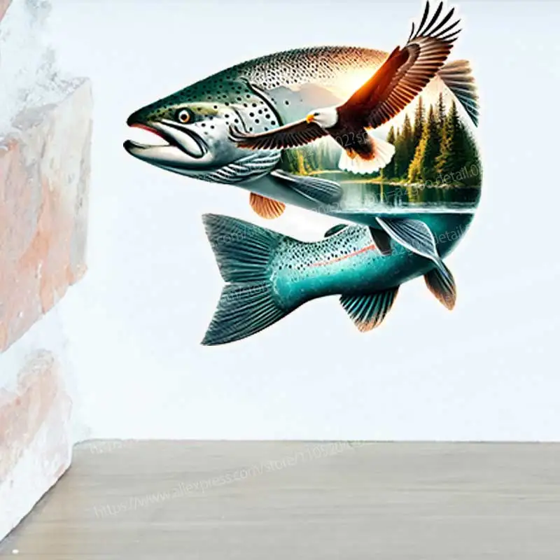 Salmon Wildlife Art Decorative Decal Stickers Fishes Natural Theme for Home Decor AA102
Salmon Wildlife Art Decorative Decal Stickers Fishes Natural Theme for Home Decor AA102