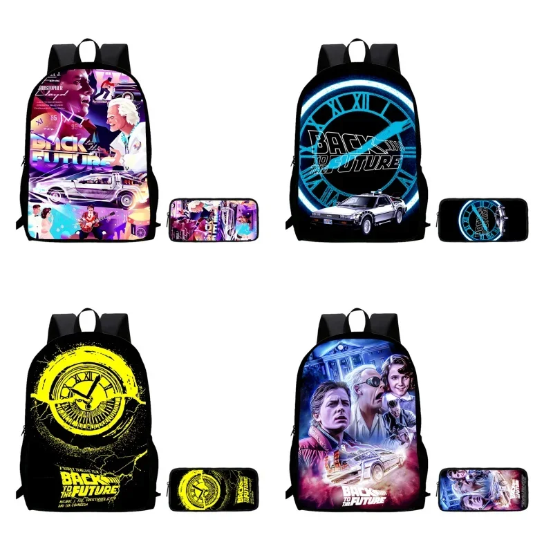 2Pcs Set Back To The Future Child Backpack With Pencil Bags,Cartoon School Bags for Boys Girls,Durable Kid Bags for Kindergarten
2Pcs Set Back To The Future Child Backpack With Pencil Bags,Cartoon School Bags for Boys Girls,Durable Kid Bags for Kindergarten