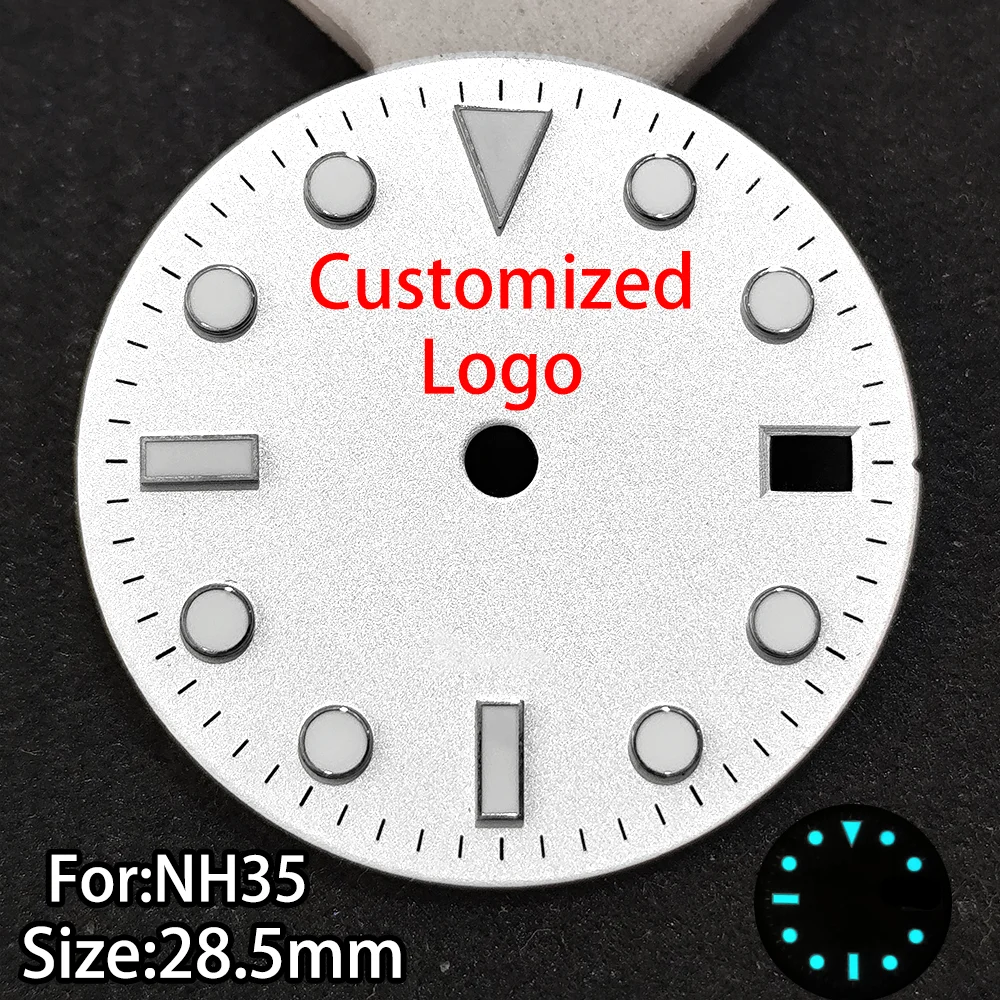 Customized Logo Dial For NH35 SUB Watch Dials 28.5mm Dials BGW9 Blue Luminous Single Calendar Multi-color Watches NH34 Dials
Customized Logo Dial For NH35 SUB Watch Dials 28.5mm Dials BGW9 Blue Luminous Single Calendar Multi-color Watches NH34 Dials