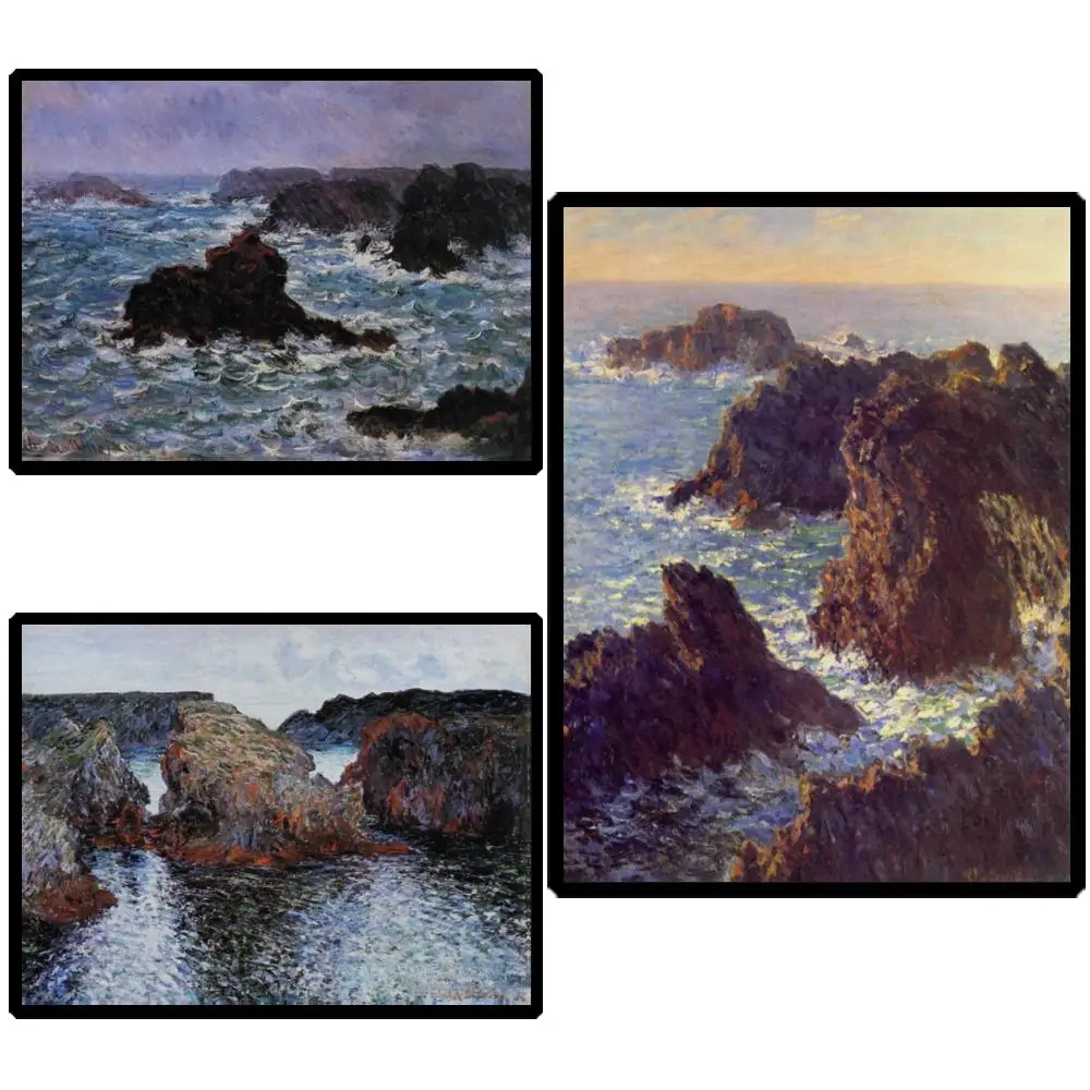Большой размер Морской пейзаж Картина маслом Claude Monet Rock Points at Belle Ile Ручная работа на холсте Картина для кафетерий Настенный декор комнаты
Большой размер Морской пейзаж Картина маслом Claude Monet Rock Points at Belle Ile Ручная работа на холсте Картина для кафетерий Настенный декор комнаты