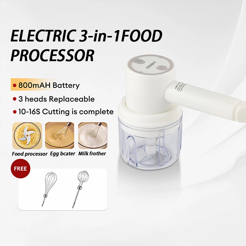 3-in-1 Electric Handheld Mixer Portable Whisk Multi For Baking Egg Beater Food Processor Kitchen Tools With Box
3-in-1 Electric Handheld Mixer Portable Whisk Multi For Baking Egg Beater Food Processor Kitchen Tools With Box
