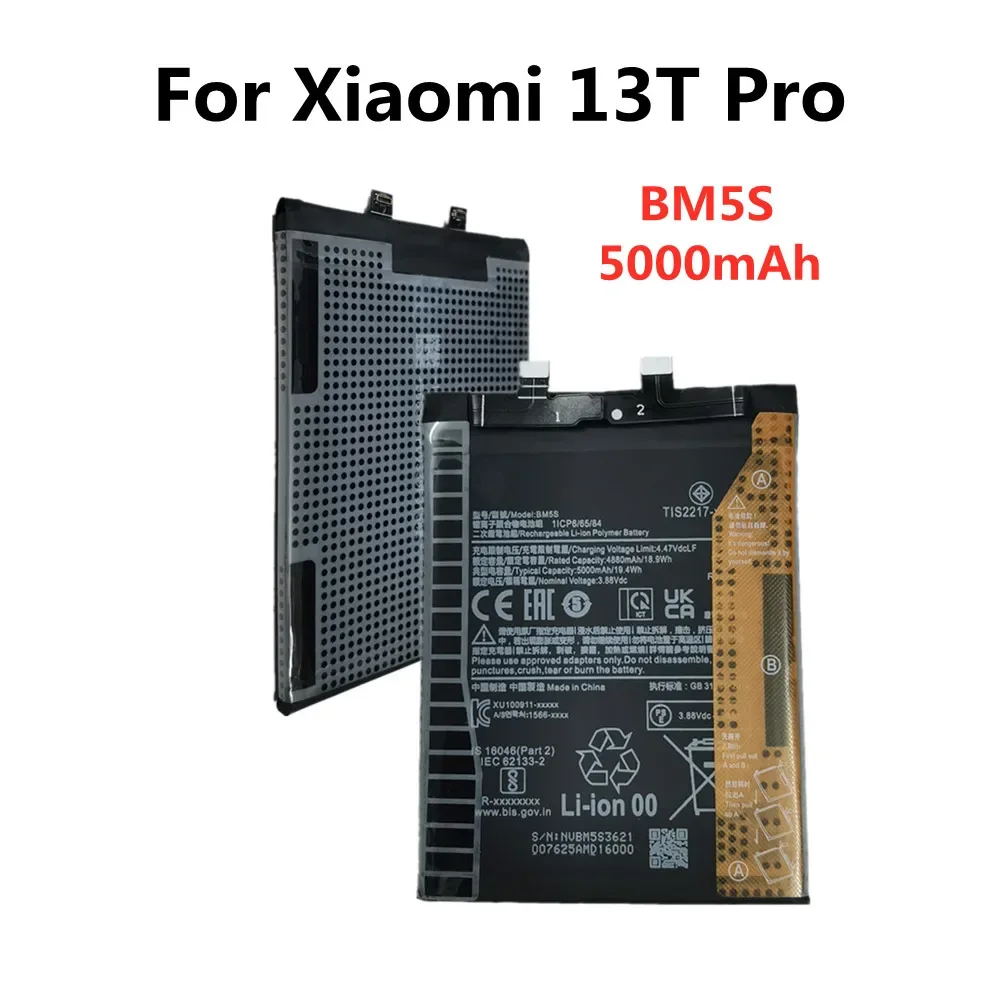Аккумулятор BM5S 5000 мАч для Xiaomi K60 Ultra/K60 Extreme Edition/Mi 13T Pro, высококачественный аккумулятор для телефона, быстрая доставка
Аккумулятор BM5S 5000 мАч для Xiaomi K60 Ultra/K60 Extreme Edition/Mi 13T Pro, высококачественный аккумулятор для телефона, быстрая доставка