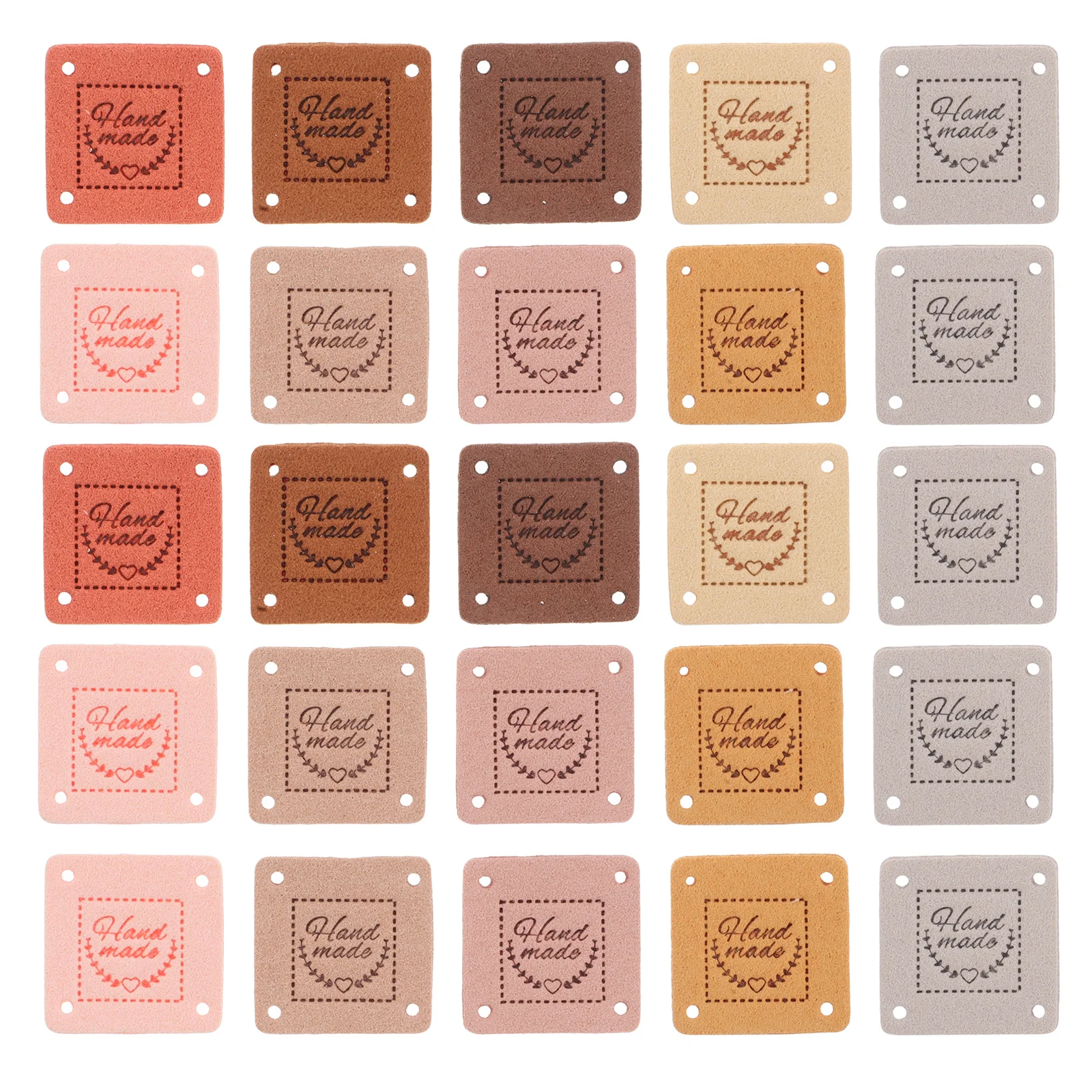 100pcs Suede Labels Handmade Colorful Square Fabric Tags Embossed For Clothing Sewing Craft Projects 'S Wear Knit Bag
100pcs Suede Labels Handmade Colorful Square Fabric Tags Embossed For Clothing Sewing Craft Projects 'S Wear Knit Bag