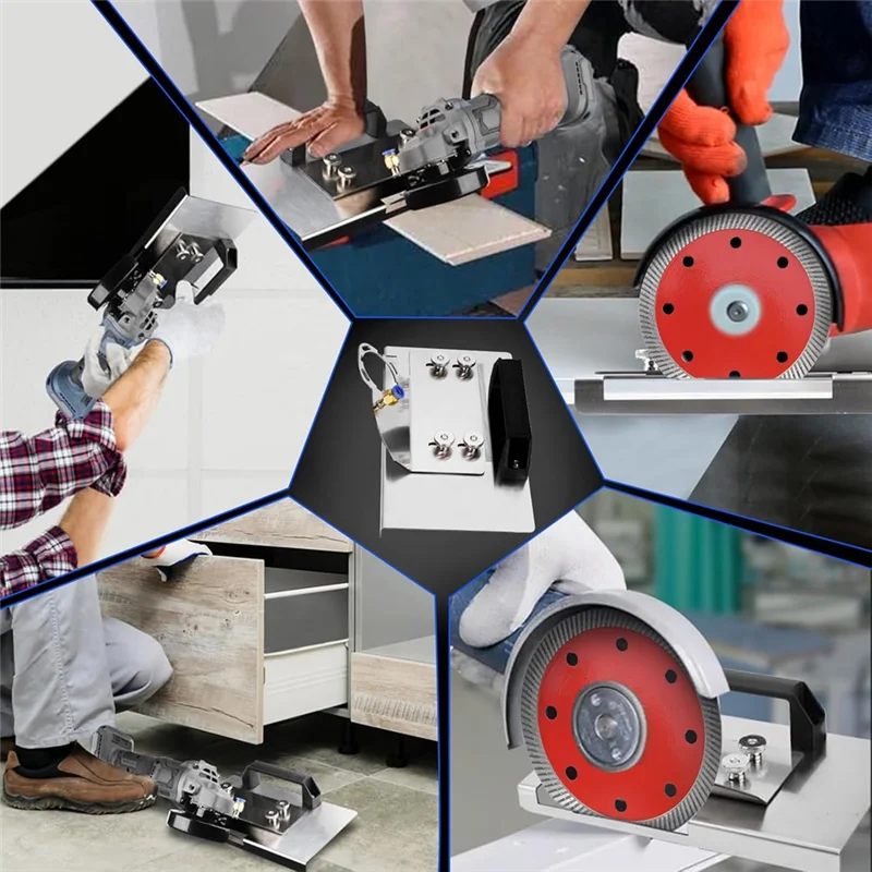 A24F-Angle Grinder Stand Set,6Pcs For Tile 45° Chamfer Cutting,Angle Grinder Stand Grinder Holder,For 100-Type Angle Grinder
A24F-Angle Grinder Stand Set,6Pcs For Tile 45° Chamfer Cutting,Angle Grinder Stand Grinder Holder,For 100-Type Angle Grinder