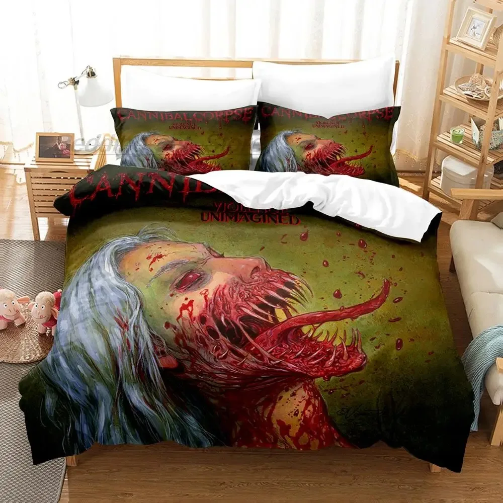 CANNIBAL CORPSE Bedding Set Single Twin Full Queen King Size Aldult Kid Bedroom Duvetcover Set 3D Skeleton bed sheet set
CANNIBAL CORPSE Bedding Set Single Twin Full Queen King Size Aldult Kid Bedroom Duvetcover Set 3D Skeleton bed sheet set