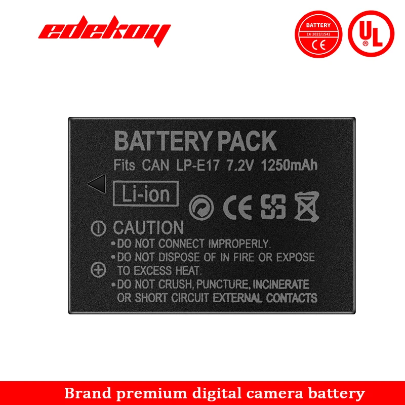 LP-E17 Battery for Canon EOS M3 M5 750D 760D 8000 D200D T6i T6s KISS X8i Camera Batteries LPE17 E17 7.2V 1200mAh
LP-E17 Battery for Canon EOS M3 M5 750D 760D 8000 D200D T6i T6s KISS X8i Camera Batteries LPE17 E17 7.2V 1200mAh