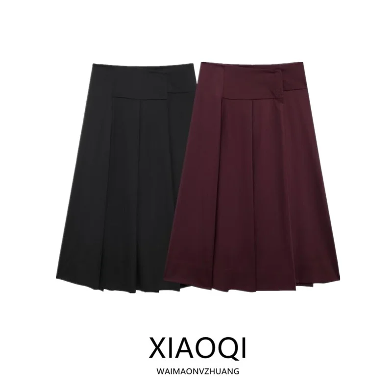 Новая женская юбка миди на осень-зиму 2024: универсальная модель с широкими складками, средней посадкой, модная, подходит ко всему.
Новая женская юбка миди на осень-зиму 2024: универсальная модель с широкими складками, средней посадкой, модная, подходит ко всему.