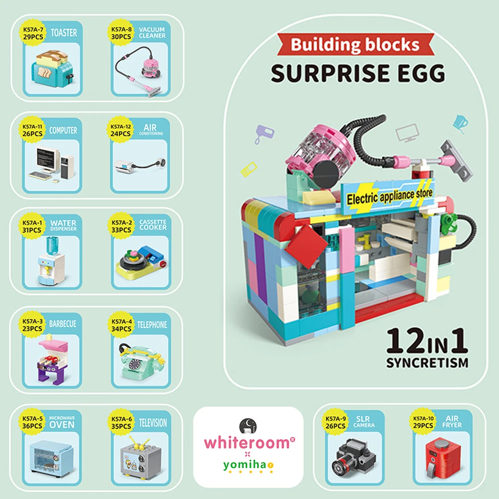 Home appliances a blind box Block Fish Animals Tank Compatible MOC DIY Mininatures Model Creative Gift Bricks Kid Education Toys
Home appliances a blind box Block Fish Animals Tank Compatible MOC DIY Mininatures Model Creative Gift Bricks Kid Education Toys