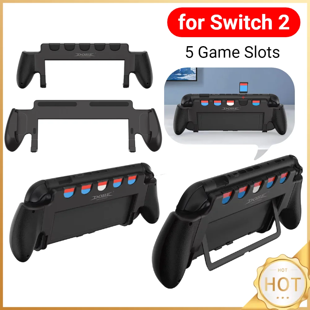 1/2PCS For Nintendo for Switch 2 Grip with Stand Comfortable & Ergonomic Grip Holder 5 Game Slots Anti Slip Hand Grip Stand 
1/2PCS For Nintendo for Switch 2 Grip with Stand Comfortable & Ergonomic Grip Holder 5 Game Slots Anti Slip Hand Grip Stand