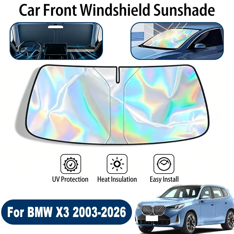 Car Windshield Sun Shade UV Reflective Sun Visor Protection Cover For BMW X3 E83 F25 G01 2003-2026
Car Windshield Sun Shade UV Reflective Sun Visor Protection Cover For BMW X3 E83 F25 G01 2003-2026