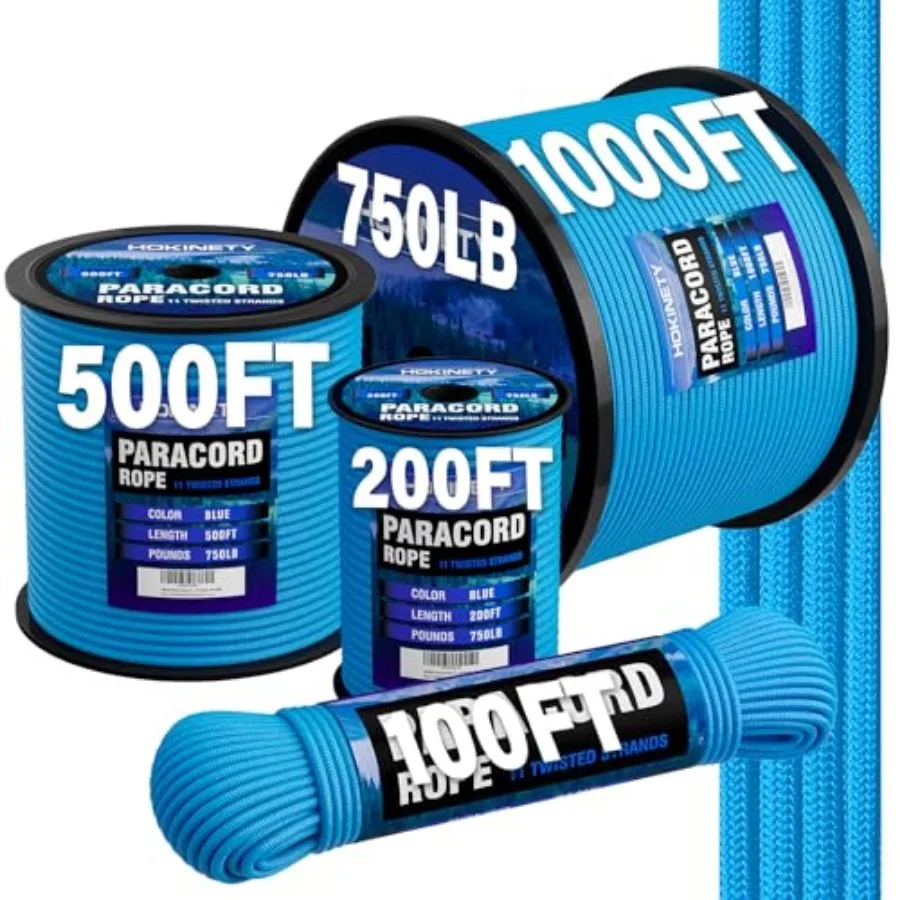 Paracord Rope 7 - Parachute para Cord 4mm 11 Strand Spool Rope Utility Nylon String for Outdoor Camping Survival Utility Tent C
Paracord Rope 7 - Parachute para Cord 4mm 11 Strand Spool Rope Utility Nylon String for Outdoor Camping Survival Utility Tent C