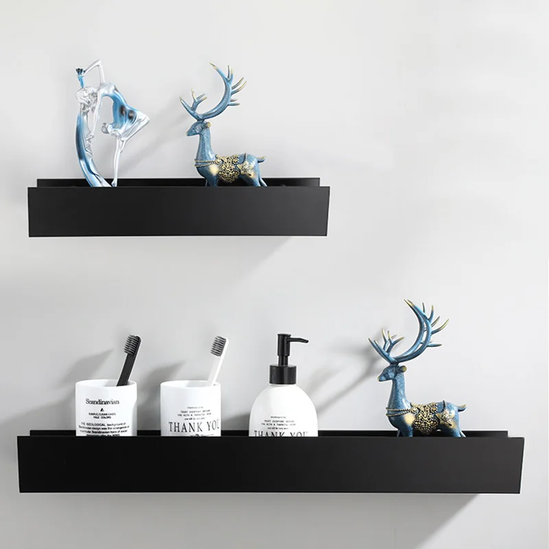 Bathroom Wall Mounted Shelf Aluminium Nordic Style Storage Rack Punch Free Multipurpose Kitchen Storage Rack Home Decoration
Bathroom Wall Mounted Shelf Aluminium Nordic Style Storage Rack Punch Free Multipurpose Kitchen Storage Rack Home Decoration
