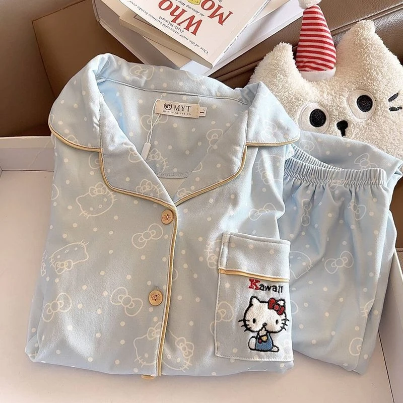 MINISO SANRIO Hello Kitty, осенне-зимний стиль, домашняя одежда, пижамы, модный тренд, новые свободные, можно носить вне сладости
MINISO SANRIO Hello Kitty, осенне-зимний стиль, домашняя одежда, пижамы, модный тренд, новые свободные, можно носить вне сладости