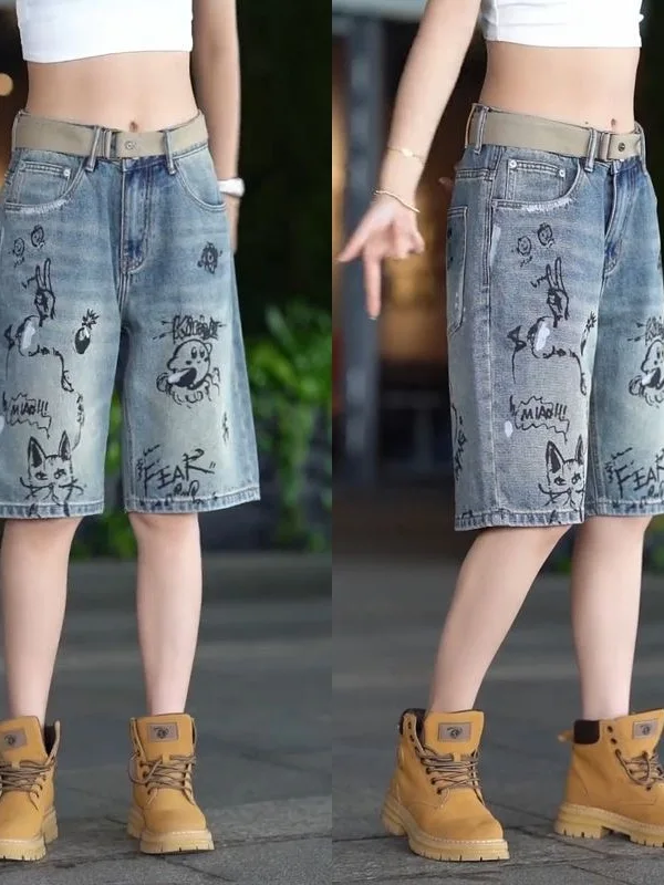 Retro Denim Short Pants Thin Five-Point Casual Straight Leg Men's Summer Shorts Loose Fit Comfortable Jeans Straight Tube Pants
Retro Denim Short Pants Thin Five-Point Casual Straight Leg Men's Summer Shorts Loose Fit Comfortable Jeans Straight Tube Pants