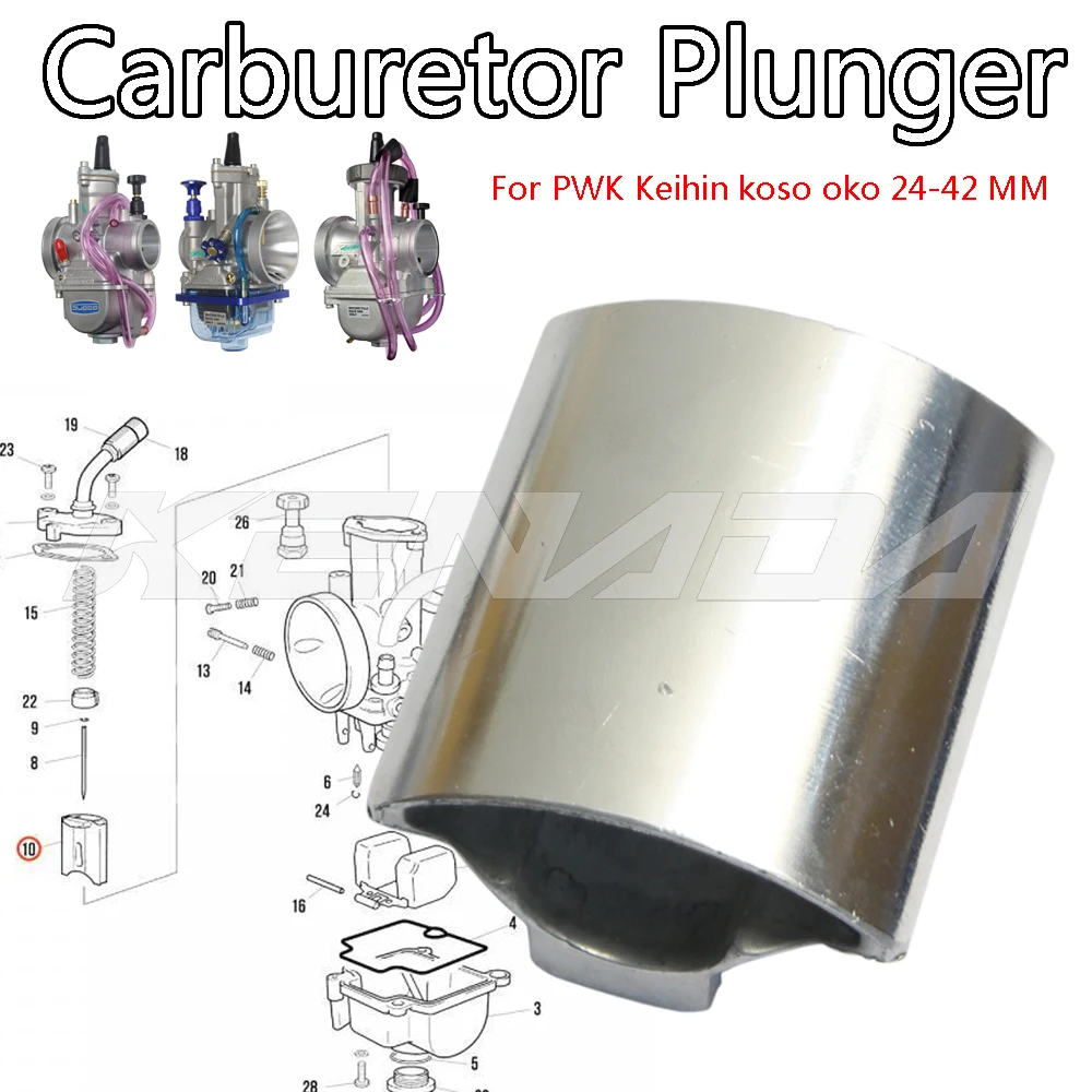 For PWK oko 24 26 28 30 32 33 34 35 36 38 40 42 MM Motorcycle Flatslide Carburetor Carb Plunger Piston Slide valve
For PWK oko 24 26 28 30 32 33 34 35 36 38 40 42 MM Motorcycle Flatslide Carburetor Carb Plunger Piston Slide valve