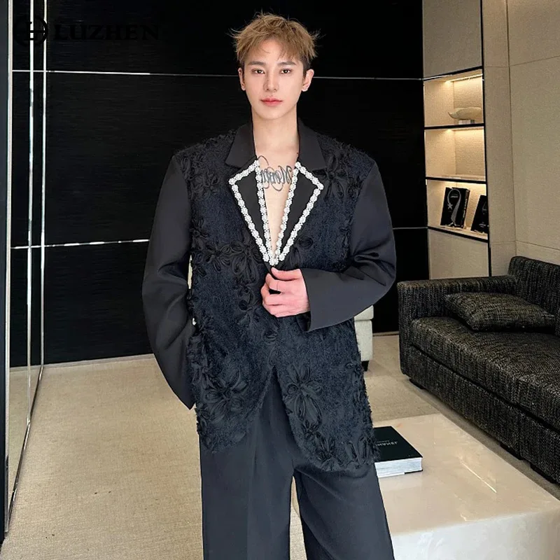 LUZHEN Elegant Patchwork 2025 Original Three-dimensional New Design Luxury Blazer Coat Men Fashion Loose Handsome Jacket JY6001
LUZHEN Elegant Patchwork 2025 Original Three-dimensional New Design Luxury Blazer Coat Men Fashion Loose Handsome Jacket JY6001