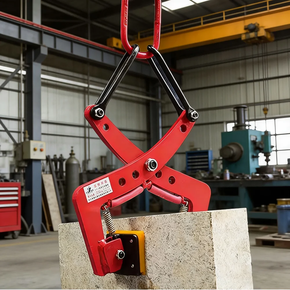 Heavy-Duty Stone Lifting Clamp ith Rubber-Lined Adjustable Jaw Width Anti-Slip Rubber Lined Curb Stone Marble Lifter Tool
Heavy-Duty Stone Lifting Clamp ith Rubber-Lined Adjustable Jaw Width Anti-Slip Rubber Lined Curb Stone Marble Lifter Tool