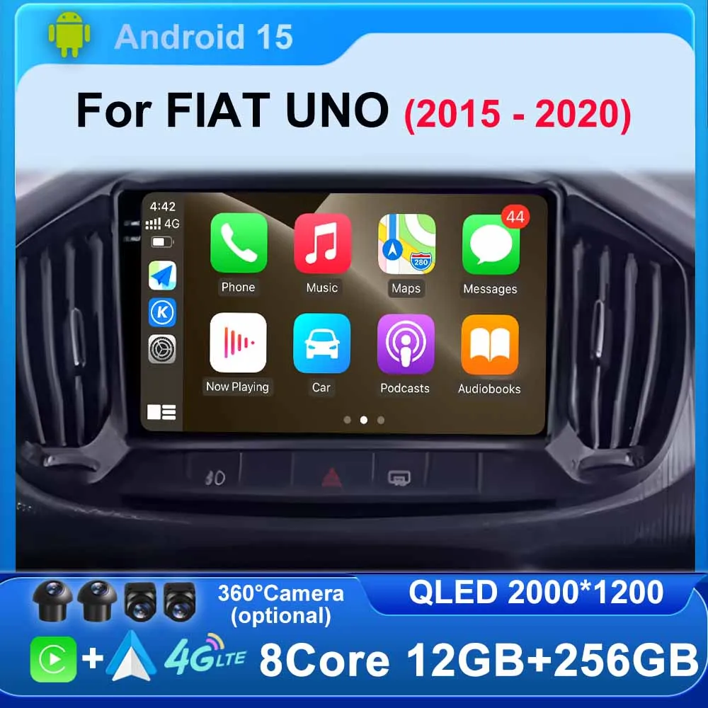 Android 15 Carplay Auto Car Radio for Fiat Uno 2015 - 2020 LHD GPS Multimedia Player Stereo video 4G WIFI 360 Camera Bluetooth
Android 15 Carplay Auto Car Radio for Fiat Uno 2015 - 2020 LHD GPS Multimedia Player Stereo video 4G WIFI 360 Camera Bluetooth