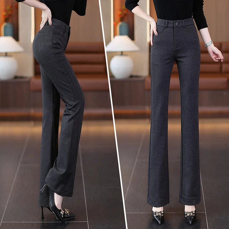 Flared Pants for Women Spring and Autumn New Hot-Selling Pants High Waist Slimming Casual Straight Pants Slim Fit Suit Flared Pa
Flared Pants for Women Spring and Autumn New Hot-Selling Pants High Waist Slimming Casual Straight Pants Slim Fit Suit Flared Pa