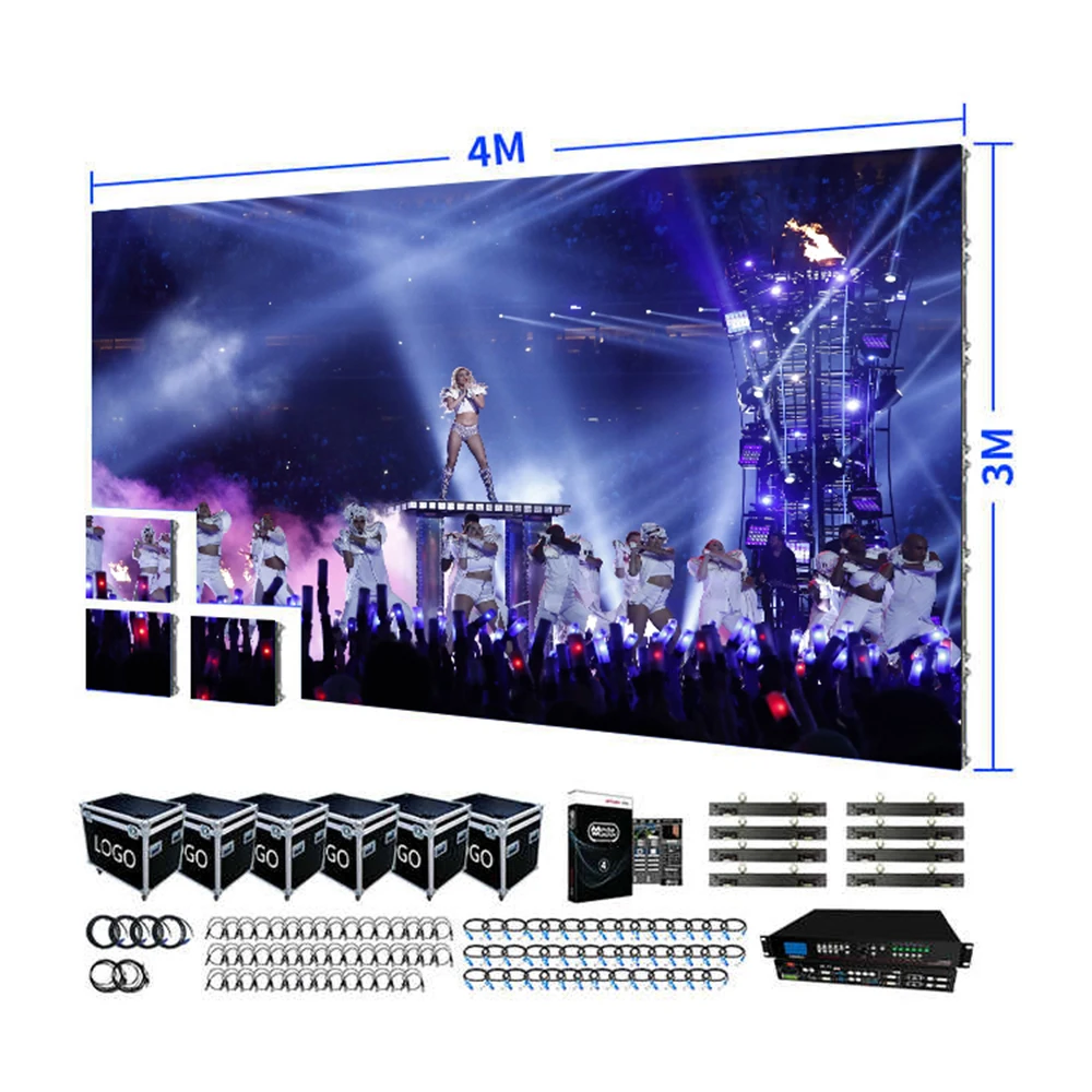 Full Color Digital Signage BillBoard Giant Rental Stage LED Screen Indoor Outdoor Video Wall Panels Pantalla Led Display Screen
Full Color Digital Signage BillBoard Giant Rental Stage LED Screen Indoor Outdoor Video Wall Panels Pantalla Led Display Screen